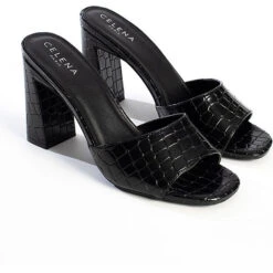 Peeptoe-Heels CHERYL SCHWARZ Schaftsandaletten - Schwarz 17 Peeptoe-Heels CHERYL SCHWARZ Schaftsandaletten - Schwarz -Weiche Schuhe 22055149 08