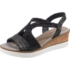 Keilsandaletten - Schwarz