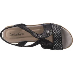 Keilsandaletten - Schwarz -Weiche Schuhe 22389971 06