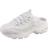 Skechers D'lites Komfort-Pantoletten - Weiß -Weiche Schuhe 22534388 01
