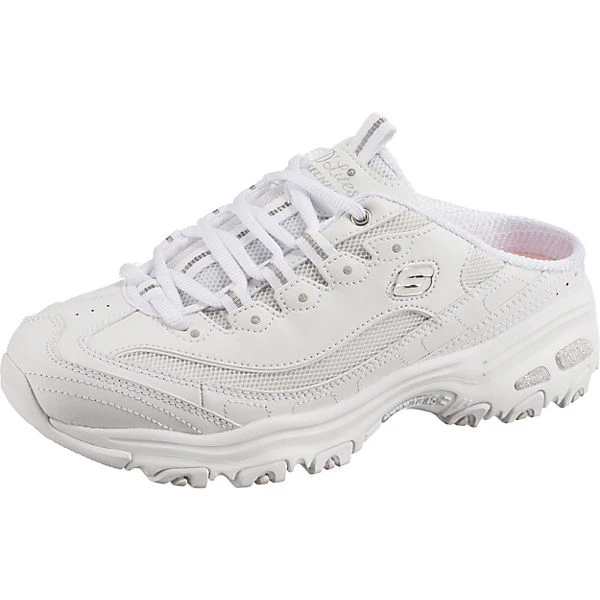 Skechers D'lites Komfort-Pantoletten - Weiß 3 Skechers D'lites Komfort-Pantoletten - Weiß