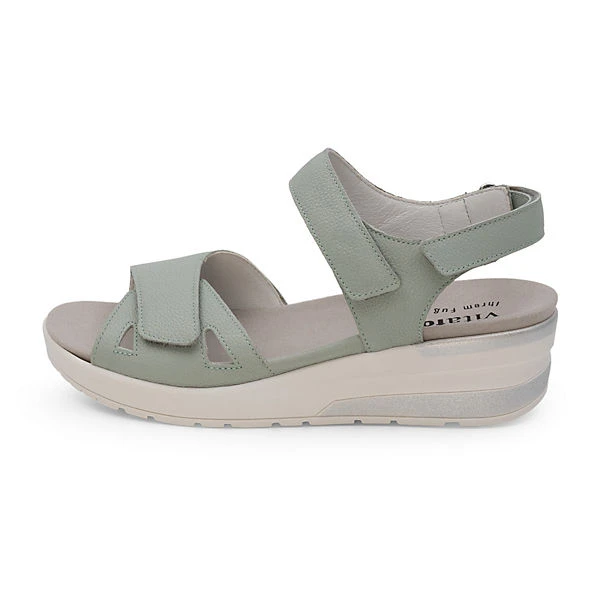 Damen Sandaletten Mit Absatz - Sandalen Damen Klettverschluss - Sommerschuh Damen Mit Keilabsatz - Damenschuhe Sandaletten Leder Damen Sandalette Leder 4 Damen Sandaletten Mit Absatz - Sandalen Damen Klettverschluss - Sommerschuh Damen Mit Keilabsatz - Damenschuhe Sandaletten Leder Damen Sandalette Leder – Bild 2