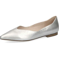 Caprice Klassische Ballerinas - Silber