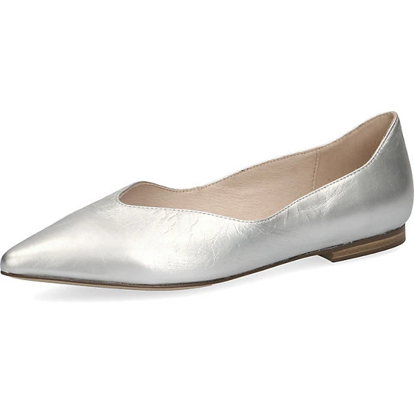 Caprice Klassische Ballerinas - Silber 3 Caprice Klassische Ballerinas - Silber