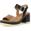 Gabor Sandalen Riemchensandaletten - Schwarz -Weiche Schuhe 23332701 01