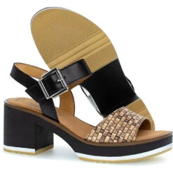 Gabor Sandalen Riemchensandaletten - Schwarz -Weiche Schuhe 23332701 07