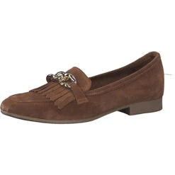 Marco Tozzi Slipper Klassische Slipper - Cognac -Weiche Schuhe 23333165 02
