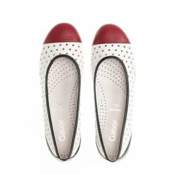 Gabor Ballerina Sportliche Ballerinas - Weiß -Weiche Schuhe 23436493 03