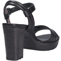 Paul Green Damen Fashion Sandale Plateau-Sandaletten - Schwarz -Weiche Schuhe 24137788 04