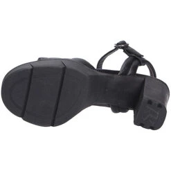 Paul Green Damen Fashion Sandale Plateau-Sandaletten - Schwarz -Weiche Schuhe 24137788 09