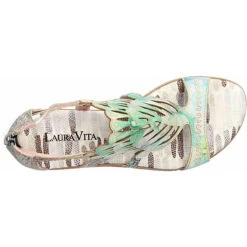 Laura Vita Sandalen Schaftsandaletten - Grün/blau 11 Laura Vita Sandalen Schaftsandaletten - Grün/blau -Weiche Schuhe 24300626 03