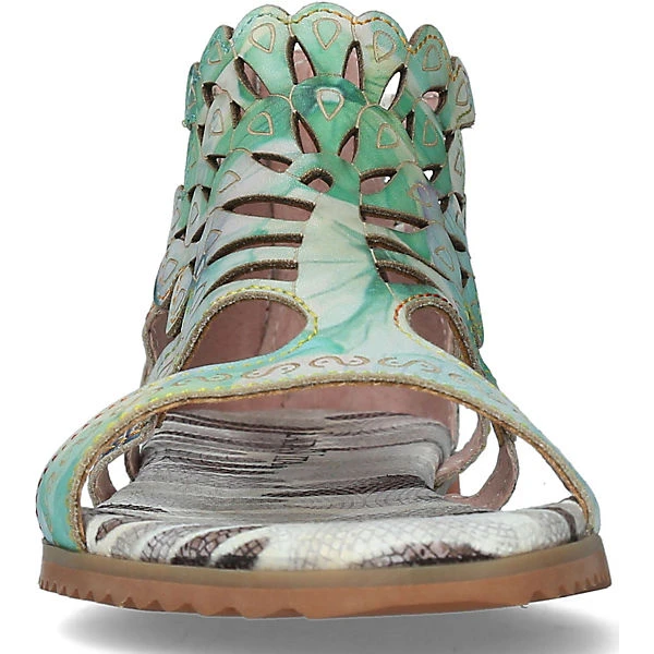 Laura Vita Sandalen Schaftsandaletten - Grün/blau 7 Laura Vita Sandalen Schaftsandaletten - Grün/blau – Bild 5