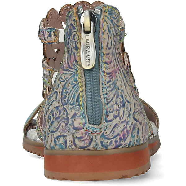 Laura Vita Sandalen Schaftsandaletten - Grün/blau 8 Laura Vita Sandalen Schaftsandaletten - Grün/blau – Bild 6