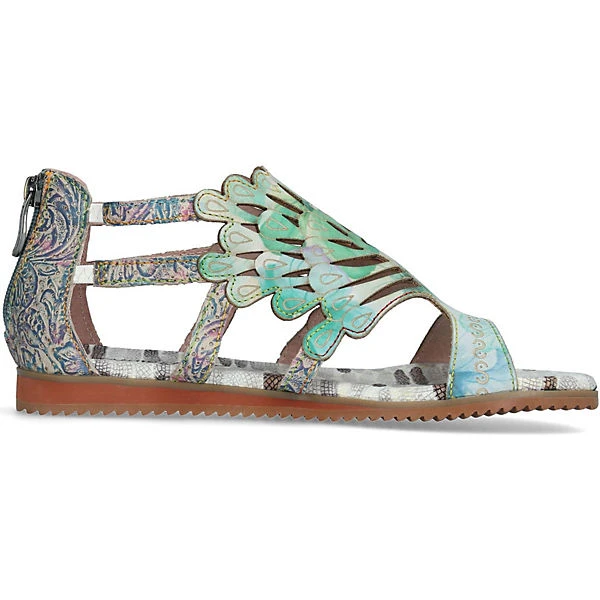 Laura Vita Sandalen Schaftsandaletten - Grün/blau 9 Laura Vita Sandalen Schaftsandaletten - Grün/blau – Bild 7