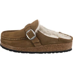 Birkenstock Buckley Veloursleder Lammfell Clogs Normal - Braun 11 Birkenstock Buckley Veloursleder Lammfell Clogs Normal - Braun -Weiche Schuhe 24681434 03