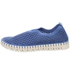 ILSE JACOBSEN Damen Slipper Schuhe Tulip Slipper Freizeit Elegant Slip-Ons Synthetikkombination Uni Klassische Slipper - Blau -Weiche Schuhe 24953043 02