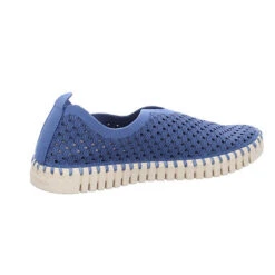 ILSE JACOBSEN Damen Slipper Schuhe Tulip Slipper Freizeit Elegant Slip-Ons Synthetikkombination Uni Klassische Slipper - Blau -Weiche Schuhe 24953043 08