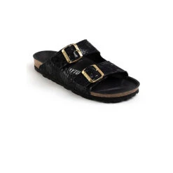 Pantoletten Atlas Textil Pantoletten - Schwarz 12 Pantoletten Atlas Textil Pantoletten - Schwarz -Weiche Schuhe 25310578 04