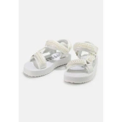 Buffalo Plateausandale SAGE CHAIN Plateau-Sandaletten - Weiß -Weiche Schuhe 25438057 02