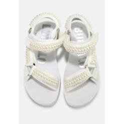 Buffalo Plateausandale SAGE CHAIN Plateau-Sandaletten - Weiß -Weiche Schuhe 25438057 03