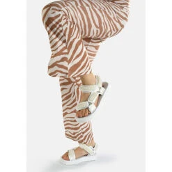 Buffalo Plateausandale SAGE CHAIN Plateau-Sandaletten - Weiß -Weiche Schuhe 25438057 07