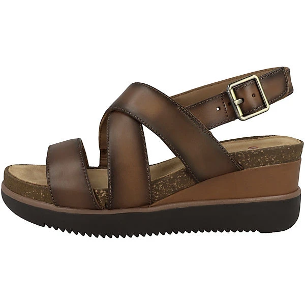 Clarks Lizby Cross Keilsandale Damen Keilsandaletten - Braun 3 Clarks Lizby Cross Keilsandale Damen Keilsandaletten - Braun
