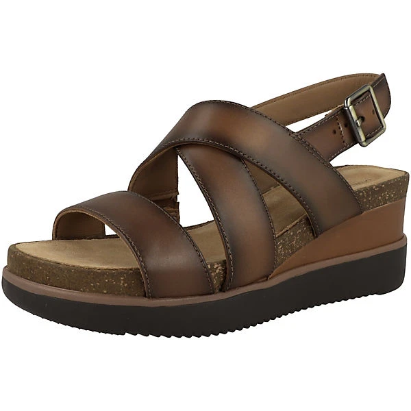 Clarks Lizby Cross Keilsandale Damen Keilsandaletten - Braun 6 Clarks Lizby Cross Keilsandale Damen Keilsandaletten - Braun – Bild 4