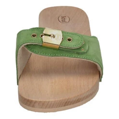 Scholl PESCURA FLAT Pantoletten - Grün -Weiche Schuhe 25801970 03