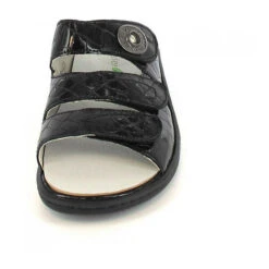 Pantolette H-Heria Komfort-Pantoletten - Schwarz -Weiche Schuhe 26267422 03