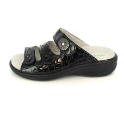 Pantolette H-Heria Komfort-Pantoletten - Schwarz -Weiche Schuhe 26267422 04