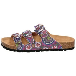 LICO Pantolette Bioline Flower Vegan Pantoletten - Lila -Weiche Schuhe 26516787 02