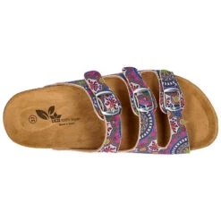 LICO Pantolette Bioline Flower Vegan Pantoletten - Lila -Weiche Schuhe 26516787 05