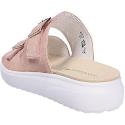 Waldläufer Damen Comfort Pantolette Komfort-Pantoletten - Rosa -Weiche Schuhe 26672125 03