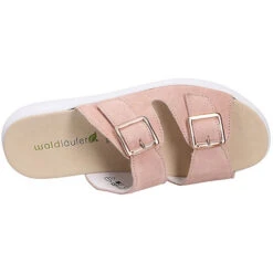 Waldläufer Damen Comfort Pantolette Komfort-Pantoletten - Rosa -Weiche Schuhe 26672125 08