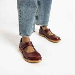 Gerda Komfort-Ballerinas - Bordeaux -Weiche Schuhe 27137516 02