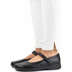 Ballerinas Riemchenballerinas - Schwarz -Weiche Schuhe 27355919 03