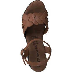 Tamaris Riemchensandaletten - Cognac -Weiche Schuhe 27473445 04