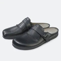 Pantoletten/Hausschuhe Marlon - Schwarz -Weiche Schuhe 27588119 02