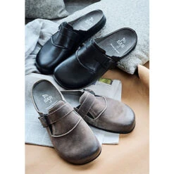 Pantoletten/Hausschuhe Marlon - Schwarz -Weiche Schuhe 27588119 03