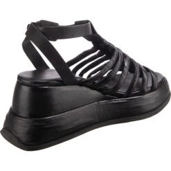 A.S.98 Reale Keilsandaletten - Schwarz -Weiche Schuhe 28197941 05