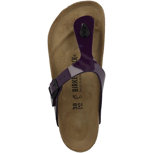 Birkenstock Gizeh Birko-Flor Lack Normal Zehensandale Damen Zehentrenner - Lila 4 Birkenstock Gizeh Birko-Flor Lack Normal Zehensandale Damen Zehentrenner - Lila – Bild 2