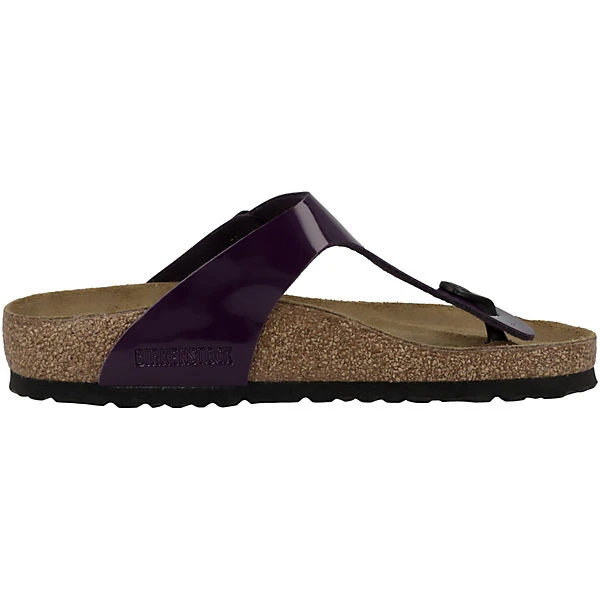 Birkenstock Gizeh Birko-Flor Lack Normal Zehensandale Damen Zehentrenner - Lila 5 Birkenstock Gizeh Birko-Flor Lack Normal Zehensandale Damen Zehentrenner - Lila – Bild 3