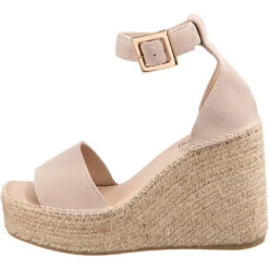 Dijon Velour Plateau-Sandaletten - Beige -Weiche Schuhe 28543297 03