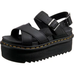 Dr. Martens Voss Ii Quad Plateau-Sandaletten - Schwarz