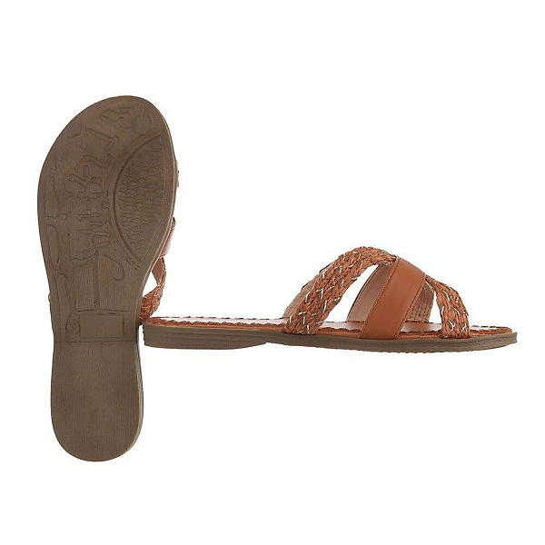 Pantoletten , Flach, Offene Ferse 4 Pantoletten , Flach, Offene Ferse – Bild 2