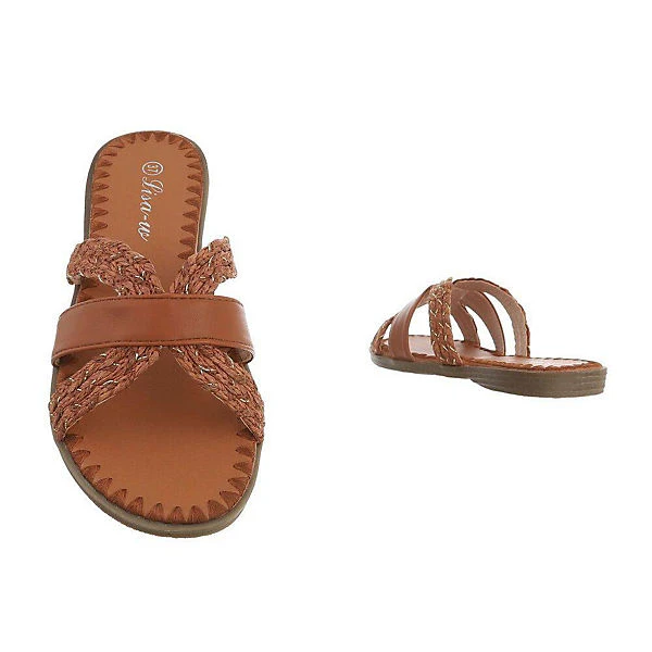 Pantoletten , Flach, Offene Ferse 5 Pantoletten , Flach, Offene Ferse – Bild 3