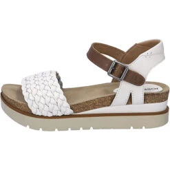 Josef Seibel Sandalen Riemchensandaletten - Braun/weiß 10 Josef Seibel Sandalen Riemchensandaletten - Braun/weiß -Weiche Schuhe 29278622 02