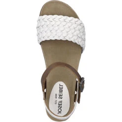 Josef Seibel Sandalen Riemchensandaletten - Braun/weiß 14 Josef Seibel Sandalen Riemchensandaletten - Braun/weiß -Weiche Schuhe 29278622 06