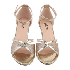 Sandalen & Sandaletten Schnalle, Blockabsatz, Metallisch, Riemen -Weiche Schuhe 29345184 04