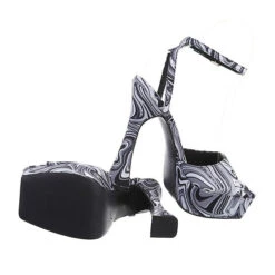 Plateausandaletten Knöchelriemen, Blockabsatz, -Weiche Schuhe 29347903 02